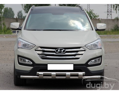 Передняя двойная труба "Tiger" для Santa Fe 2013+.